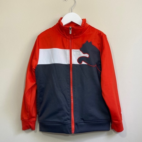 Puma Boys Track Style Jacket Size 6 - Picture 1 of 4